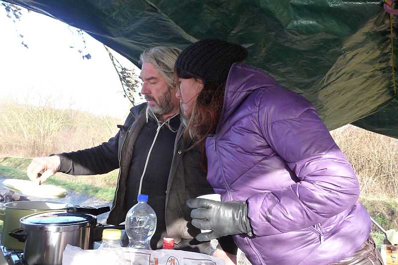 Heiße Suppe am See