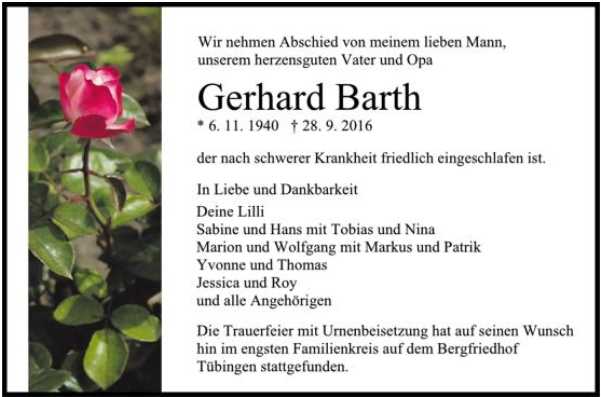 Gerhard vom See Gerhard Barth