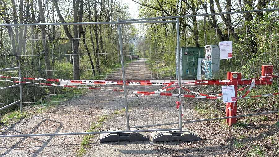 Tor Sperrung Neckarweg