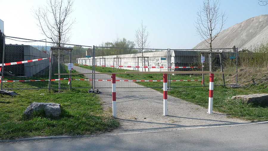 Tor Sperrung Baggersee Hirschau Hauptzugang