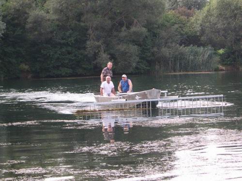 Bootfahren Baggersee Hirschau