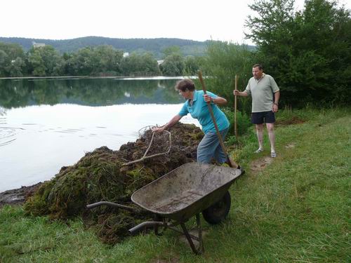 Einsatz Reinigung Baggersee Hirschau