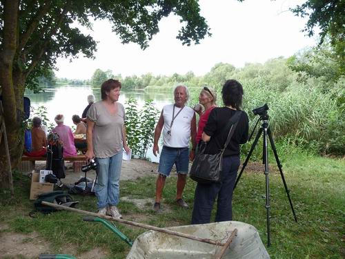 Presse und Radio am Baggersee Hirschau
