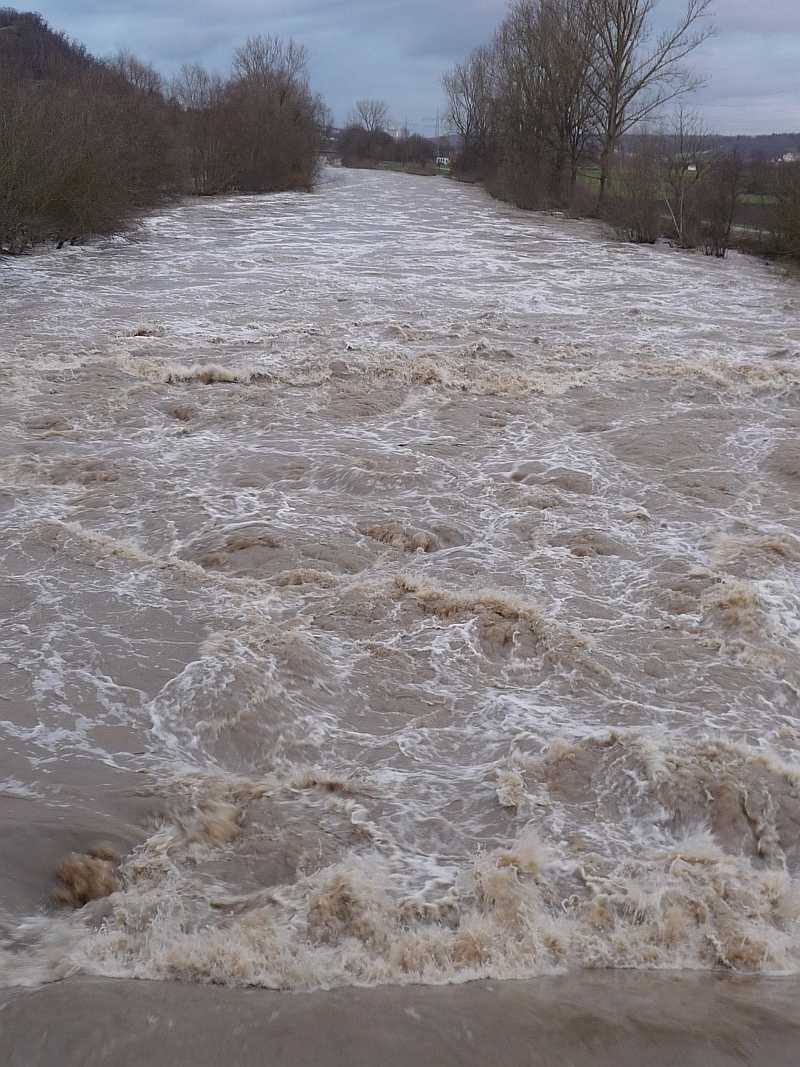 Stauwehr Neckarflut Stauwehr Neckarflut