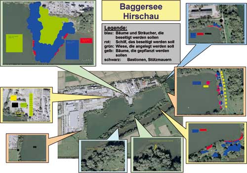 Gesamtplan Baggersee Hirschau Änderungen
