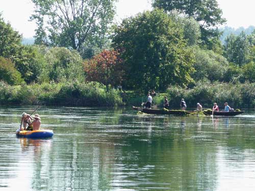 Schlauchboot Hirschauer Baggersee