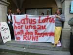 Plakat Baggersee-Protest