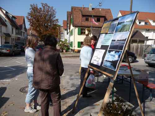 Infostand zum See in Hirschau